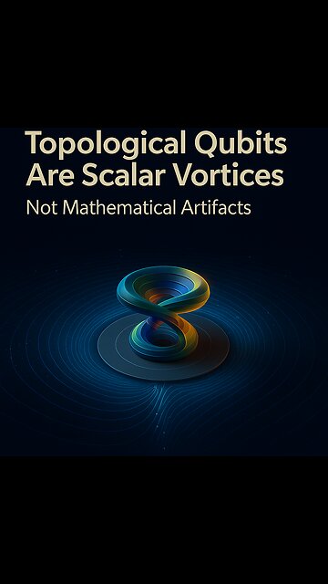 🧠 Solved with FWT: Microsoft’s Topological Qubits Are Scalar Vortices, Not Mathematical Artifacts