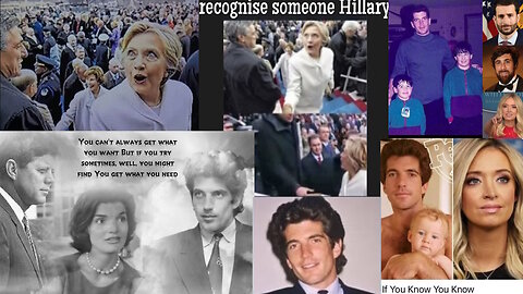 Clinton looking at the ghost Kennedy with Trump