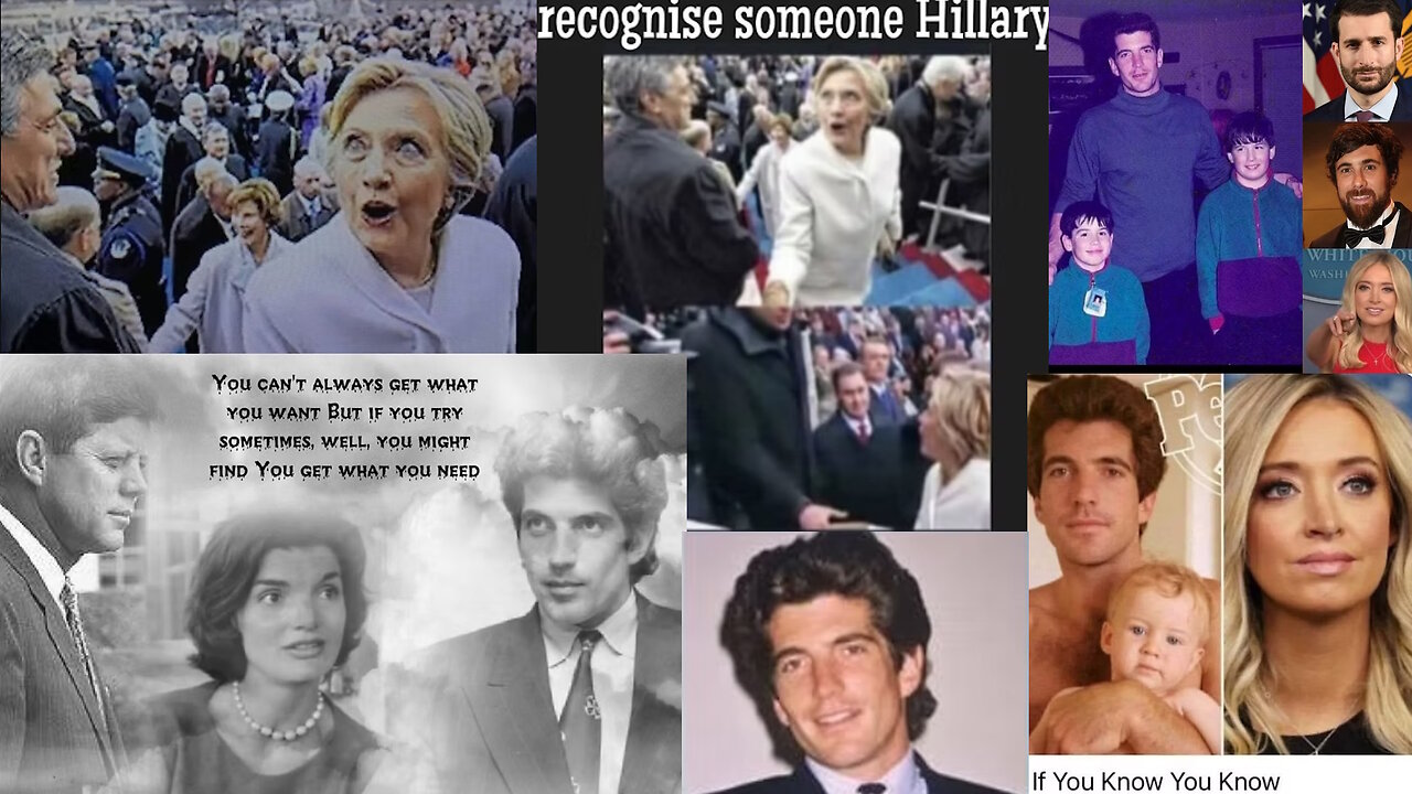 Clinton looking at the ghost Kennedy with Trump