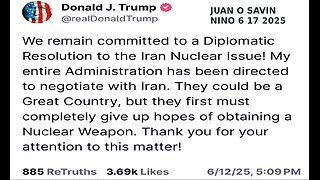 JUAN O SAVIN- TRUMP said 60 days! - NINO 6 17 2025