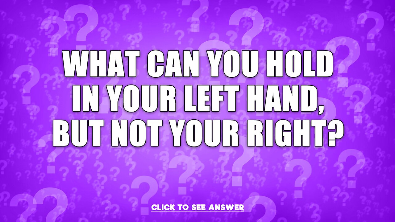 Do you know the answer to this riddle?