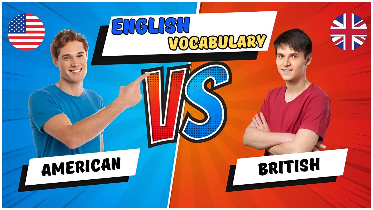 American vs British English: Same thing different words! 📚✨#englishvocabulary, #learnvocabulary