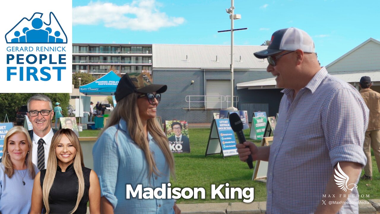Andrew from @8newspodcast chats with WA lead Senate candidate for People First Party, Madison King.