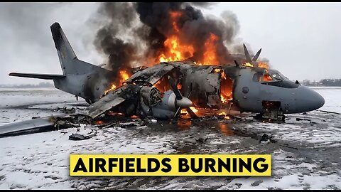 Airfields in Flames: Russian Drones Strike Ukrainian Aircraft and Helicopters!