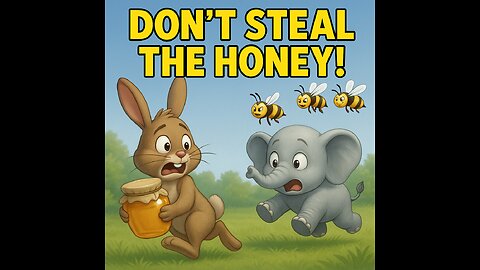 Bunny & Elephant Regret Touching the Golden Honey!