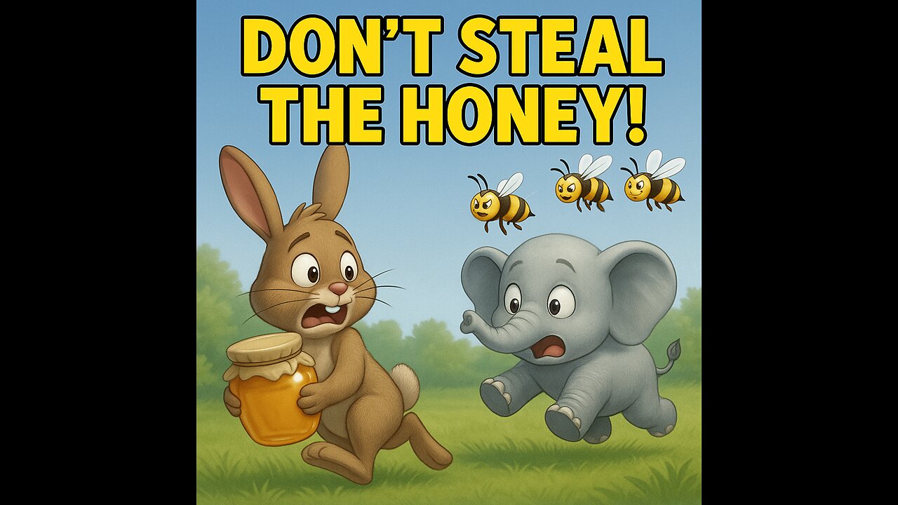 Bunny & Elephant Regret Touching the Golden Honey!