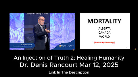 An Injection of Truth 2: Healing Humanity - Dr. Denis Rancourt - March 12, 2025