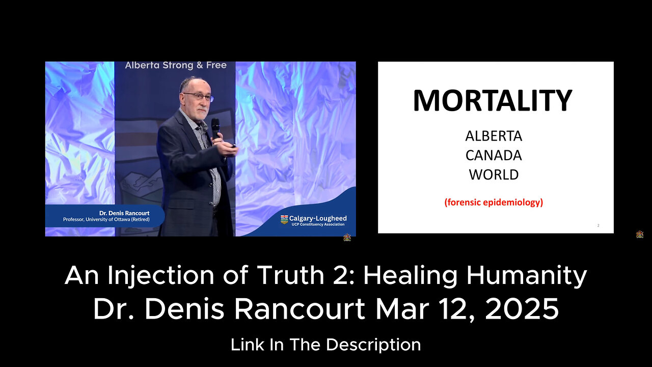 An Injection of Truth 2: Healing Humanity - Dr. Denis Rancourt - March 12, 2025