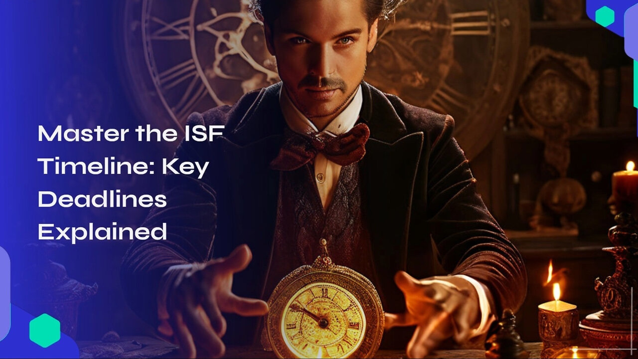 Mastering the ISF Timeline: Key Deadlines for Importer Security Filing