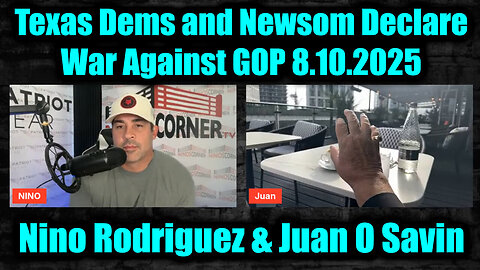 News update 8.10.25 - Texas Dems and Newsom Declare War Against GOP
