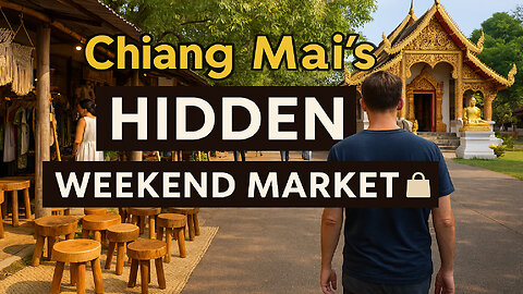 Chiang Mai’s Hidden Weekend Market 🛍️ | Chamcha Market Thailand Travel Vlog