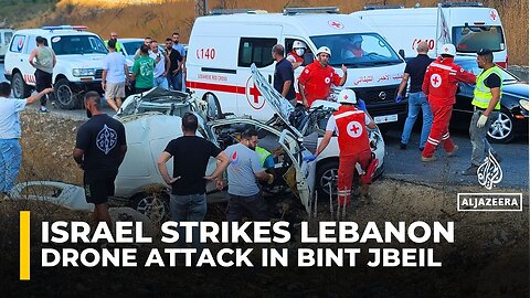 Israeli drone strike kills 5 people, including 3 children, in southern Lebanon’s Bint Jbeil