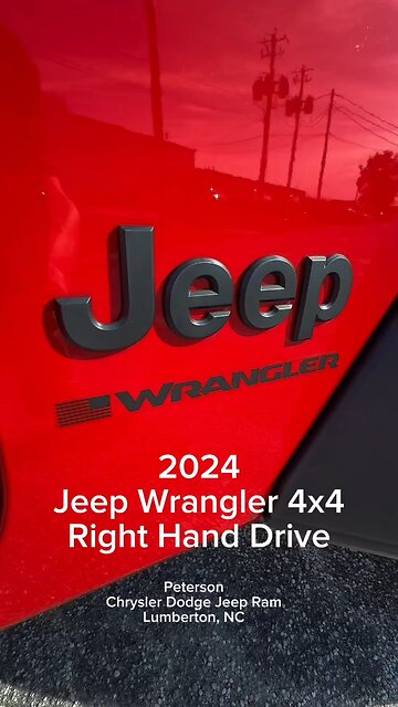 2024 Jeep Wrangler 4x4 RHD