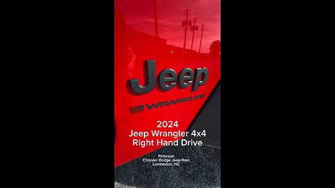 2024 Jeep Wrangler 4x4 RHD