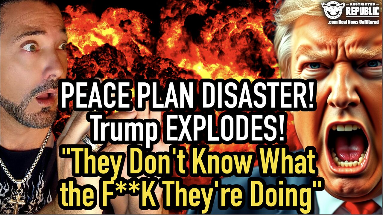 PEACE PLAN DISASTER! Trump Unloads! “They Don’t Know What the F**K They’re Doing”