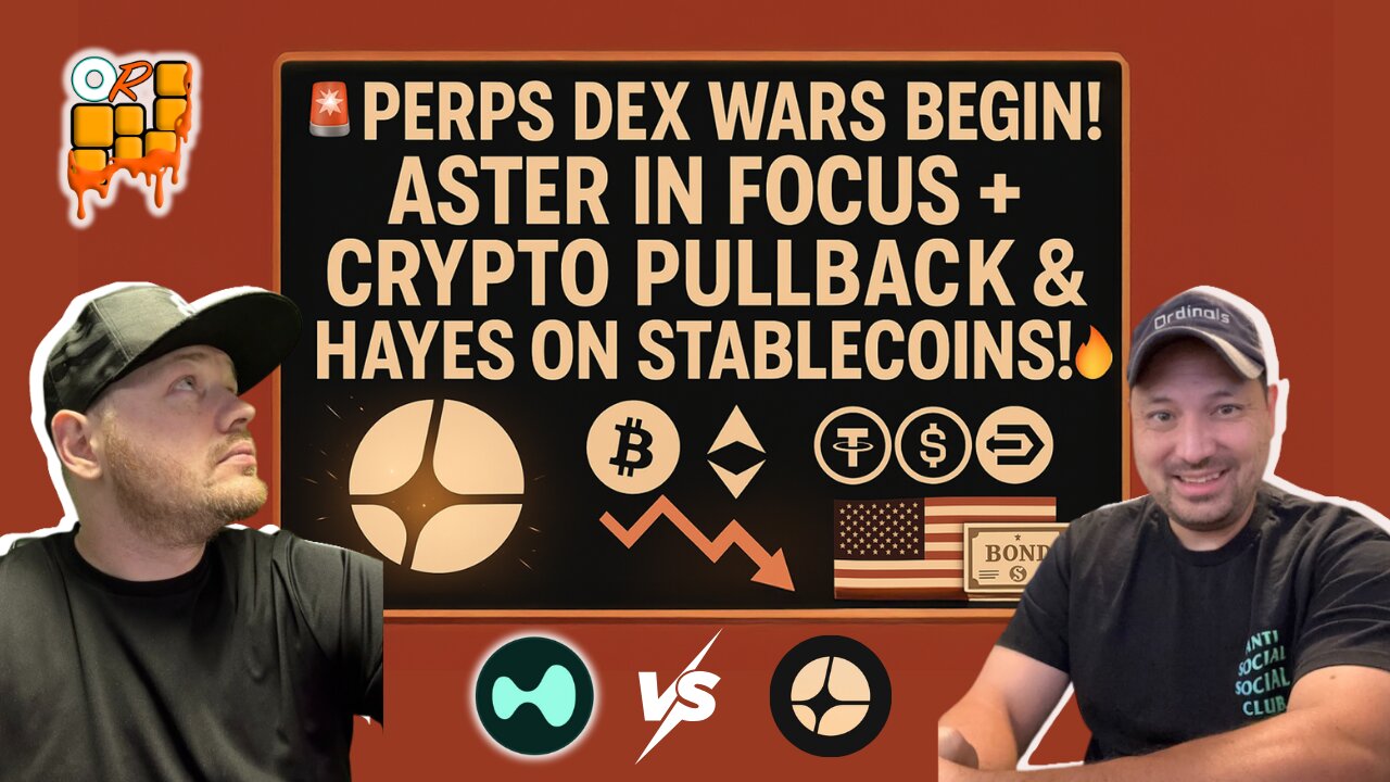 🚨 ASTER THE BULLRUN PLAY?! Perps Dex Wars Begin + Crypto Pullback Shock & Hayes on US Stablecoins