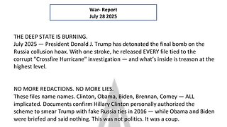 WAR REPORT - JULY 28 2025 - THE DEEP STATE IS BURNING