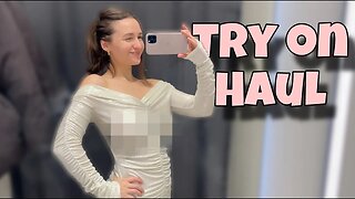 [4K] Transparent Try On Haul ｜ No bra Challenge ｜ See Through (8)