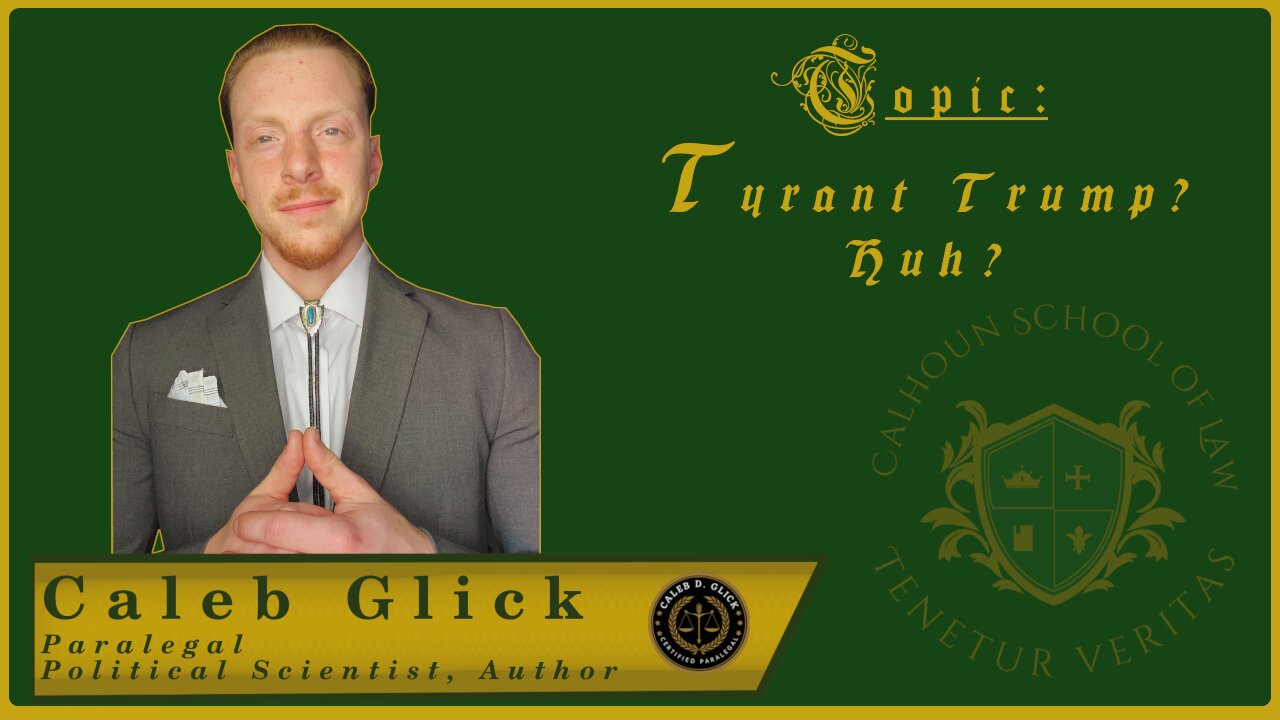 🟢 Tyrant Trump? Huh?; Is the U.S. on the verge of falling under tyranny? 🟢