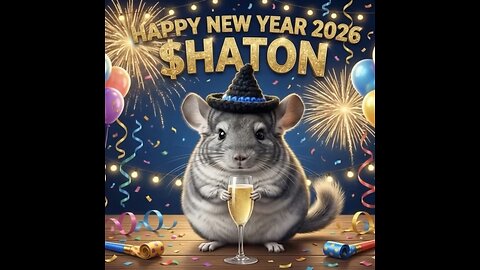 Happy New Year 2026 from $HATON Chinchilla meme