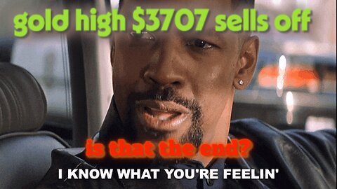 GOLD ALL TIME $3707 NOW GOING OFF CLIFF? RATE CUTS BIG DEAL: BUYERS RUSH & STABILIZE