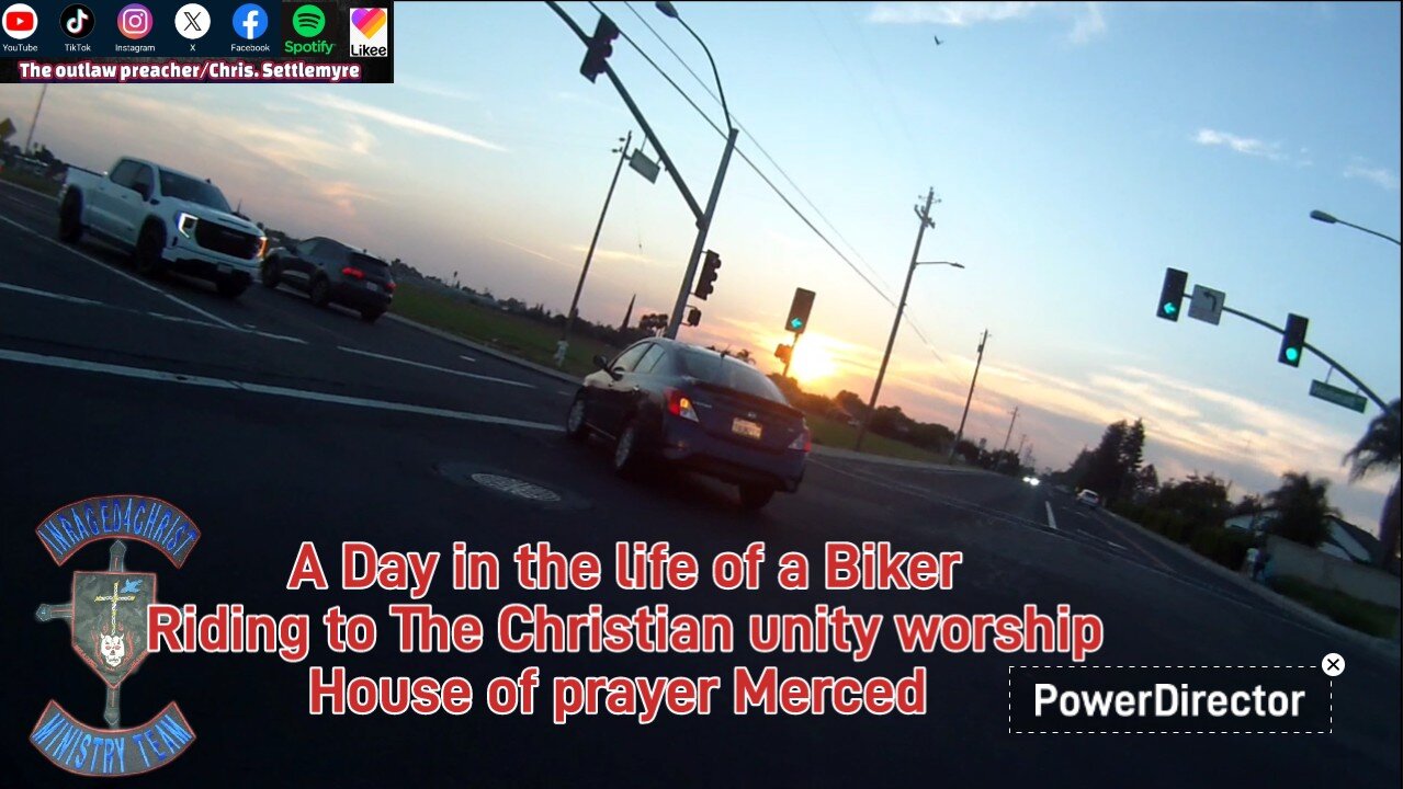 A Day in the life of a Biker Riding to The Christian unity worship House of prayer Merced