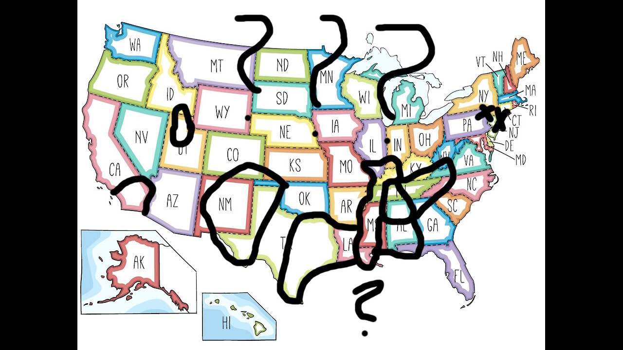 The Borders If the US Split Up Alternate History