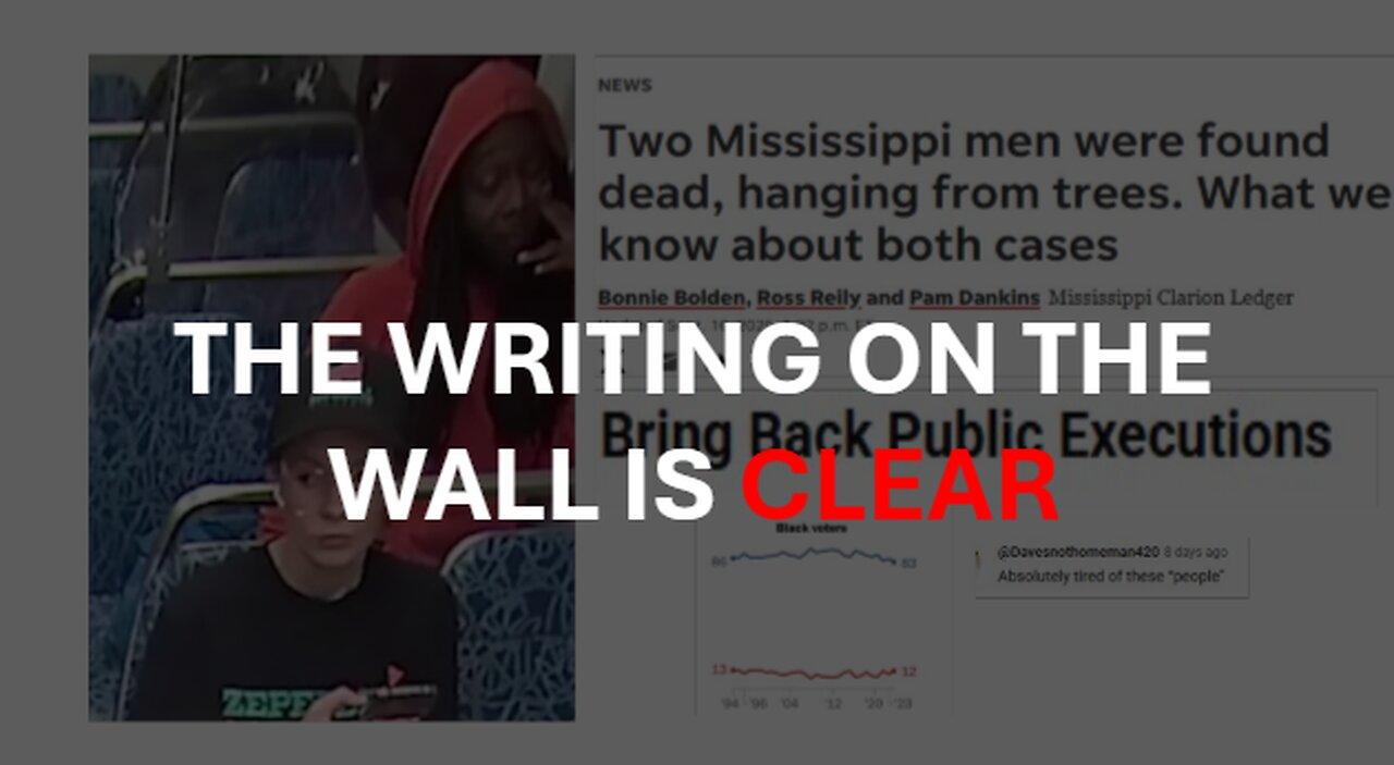 JACOB'S TROUBLE IS HERE. HATRED AND RESENTMENT TOWARDS BLACKS AT AN ALL TIME HIGH