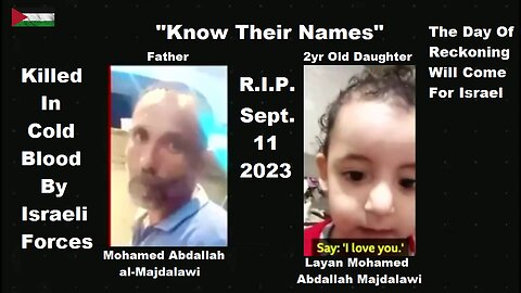 Israeli Sniper Killed A Father & Child In Cold Blood