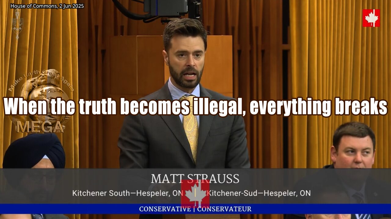 When the truth becomes illegal, everything breaks Powerful maiden speech by Tory MP Matt Strauss