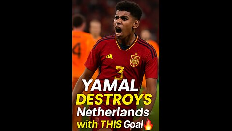 Spain’s Wonderkid Lamine Yamal Scores INSANE Goal vs Netherlands 😳🔥