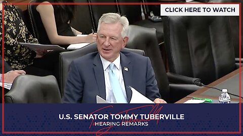 Senator Tuberville Receives Testimony on DoD's Missile Defense Activities