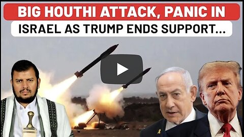 Huge Houthi Attack, Scared Israelis Run, Day After Netanyahu's Desperate Plea; US Withdraws Warship