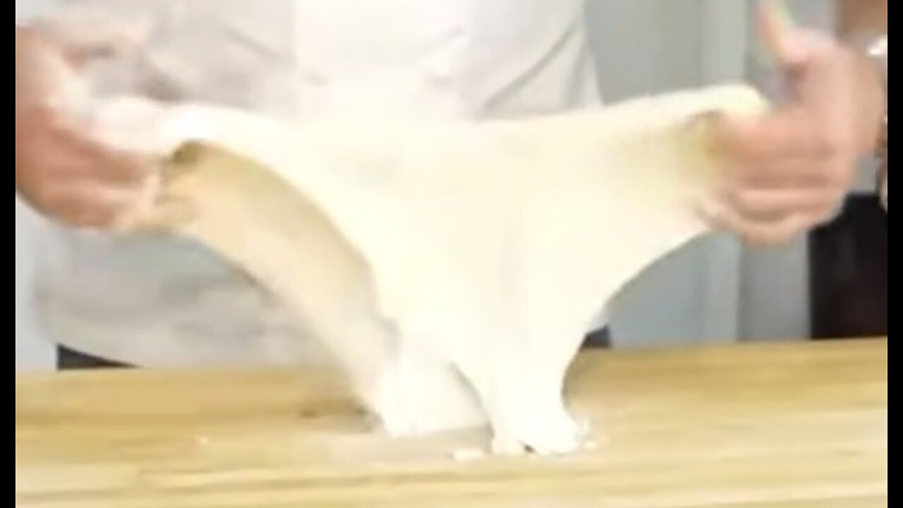 Slap and fold kneading technique french baguette baguette française