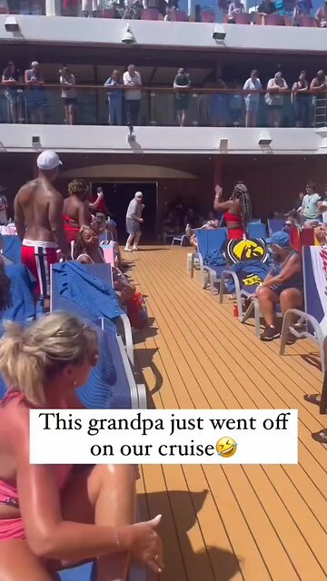 Cruise Ship Grandpa Dance Competition