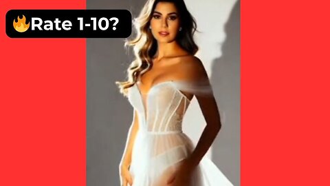 🔥 Rate Her Body in This See-Through White Dress 1-10? 😍 Supermodel 4K