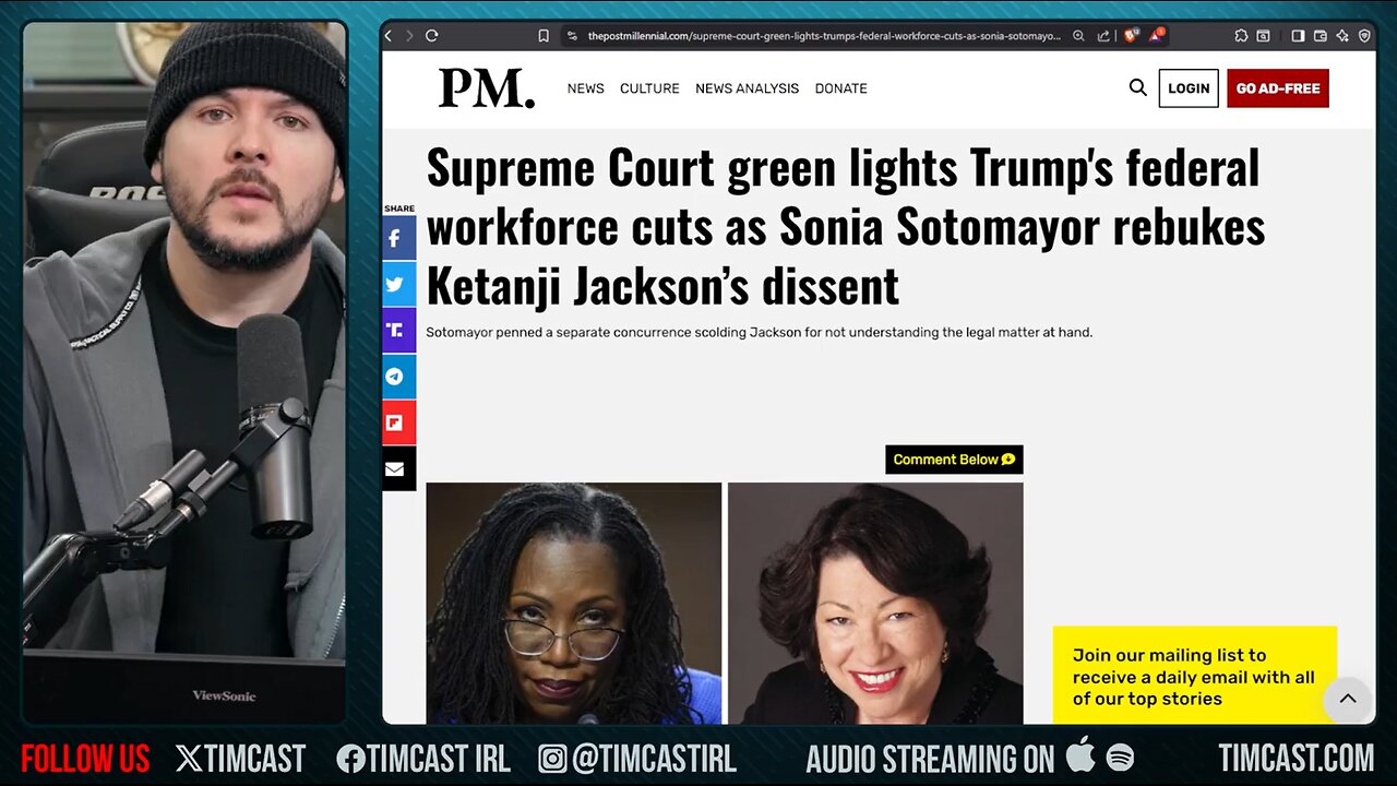 Trump To Begin DEEP STATE PURGE After SCOTUS Says DO IT, Woke Justice Jackson ROASTED | Tim Pool