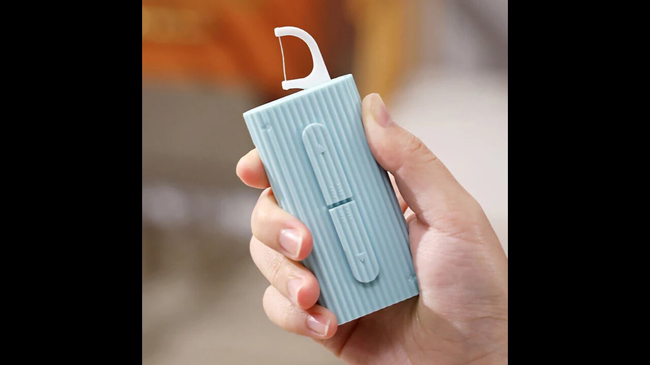 Portable Automatic Pop-Up Dental Floss Storage Box