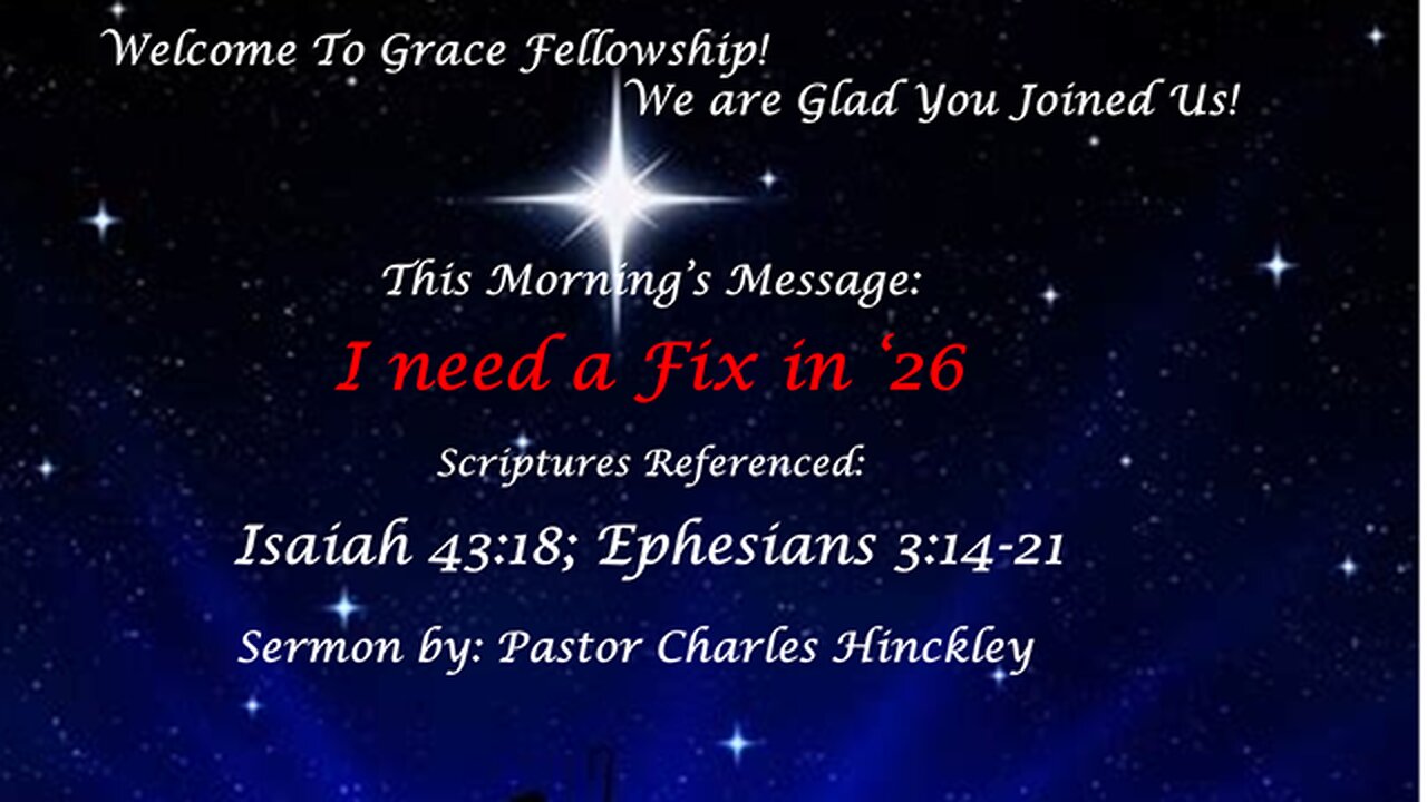 I need a Fix in ‘26 - 12.28.25