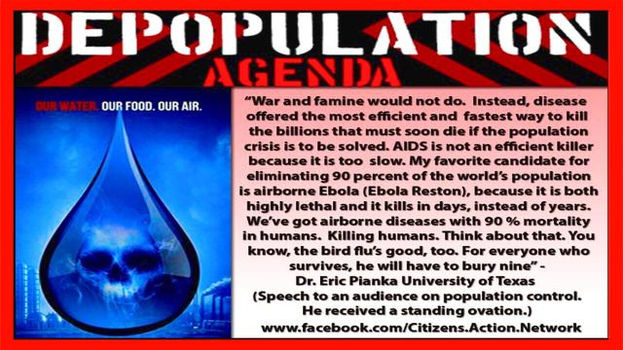 Reminder‼️Dr. Stanley Monteith discusses the depopulation agenda