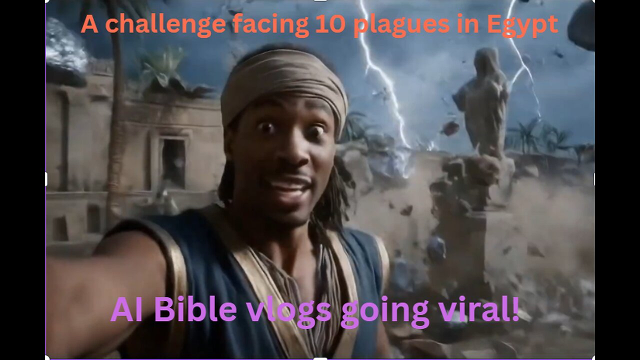 Moses split the Red sea wile live streaming