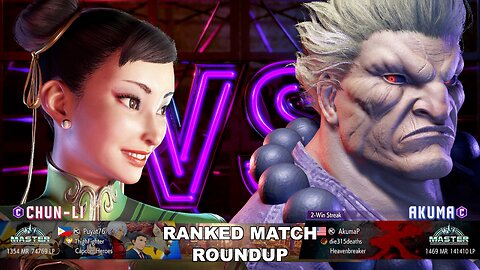 Kuya Kalbo SF6 Ranked Match Roundup. Chun Li Master Rank [Hori Fight Stick]