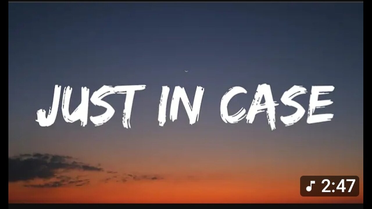 JUST IN CASE - MORGAN WALLEN (2025 I'M THE PROBLEM ALBUM)