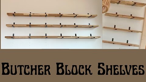 Butcher Block Shelving
