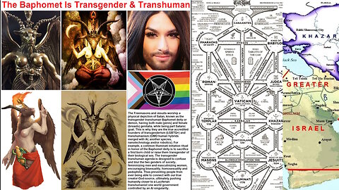 Lucifer Bafomet Transgenero Transhumano iluminati jesuitas masones jazaros falsos judios