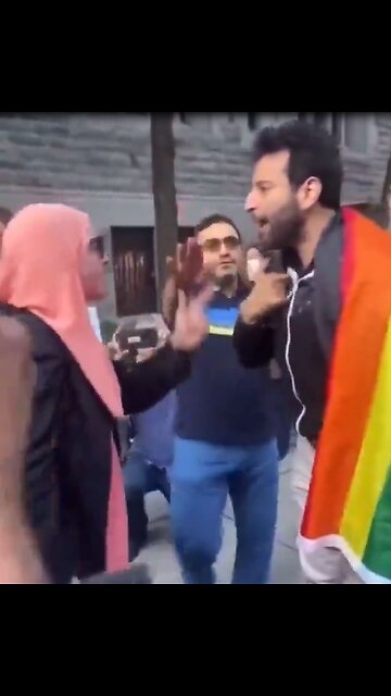 Muslim tells "Queers for Palestine" that he's not welcomed in Islam.