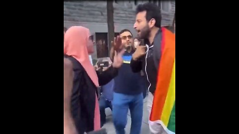 Muslim tells "Queers for Palestine" that he's not welcomed in Islam.