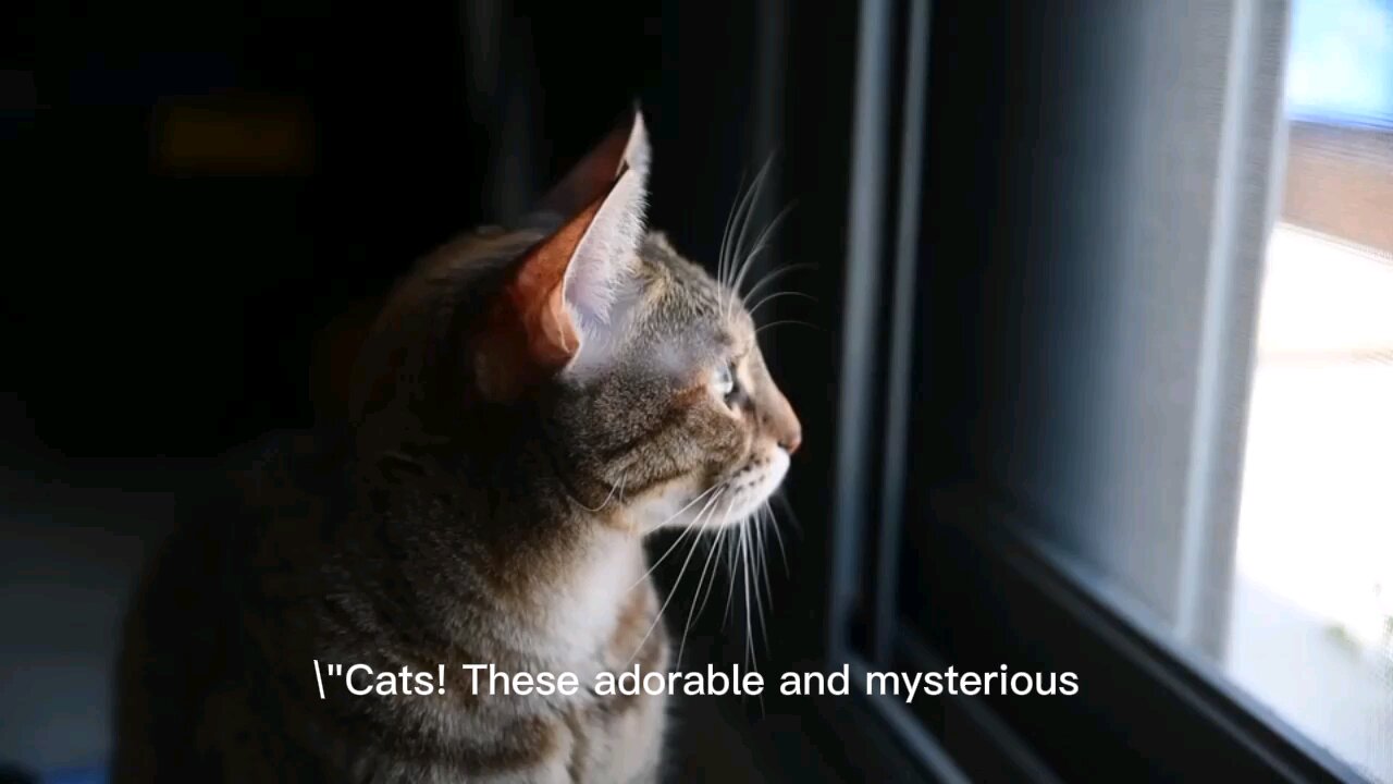"Cats! These adorable and mysterious creatures"