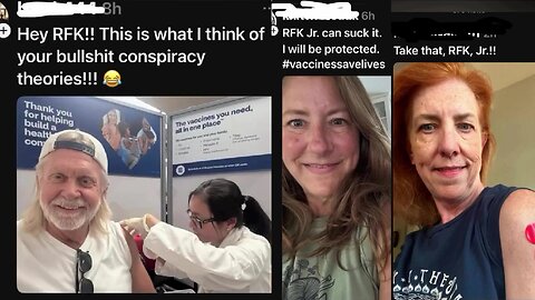 These libtards got vaccinated again to show RFK JR. who's boss!