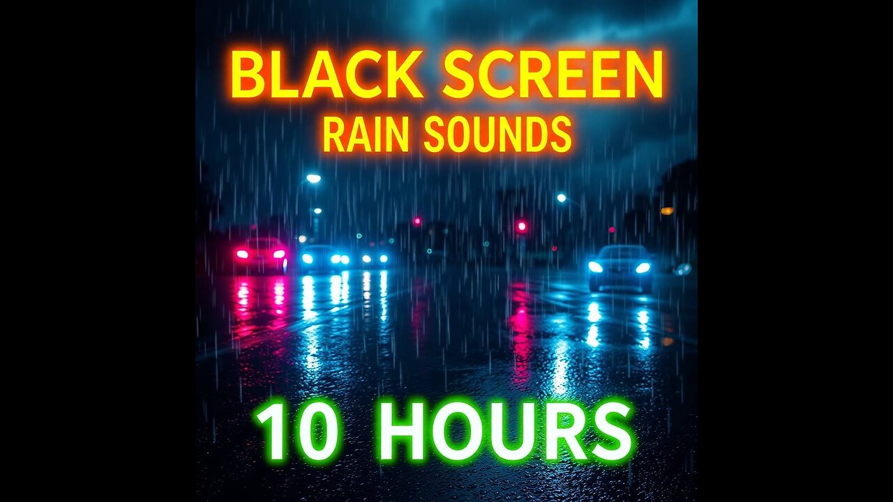 RELAXING SOUNDS BLACK SCREEN RAIN SOUNDS FOR SLEEPING 10 hours no ads